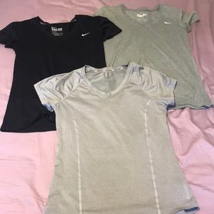 Bundle of 3 Workout Tees! Nike & Reebok